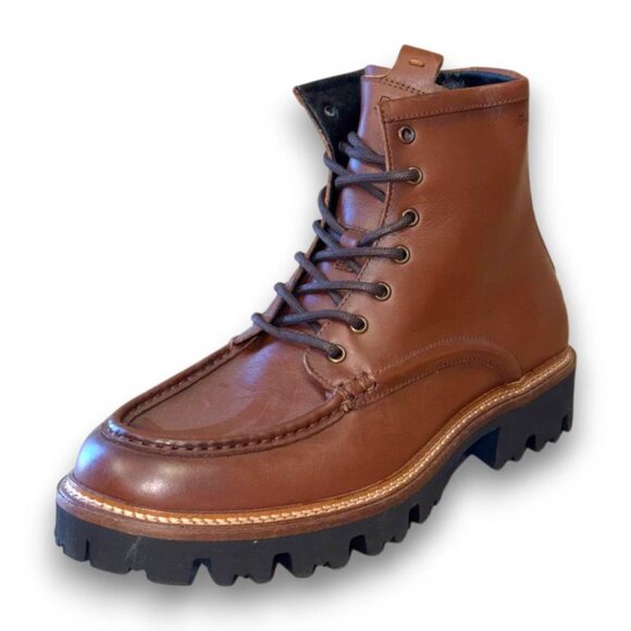 BOSS Julyo Men's Brown Leather Extralight Boots US 9 (UK 8 EU 42) MSRP $299 - Picture 1 of 4